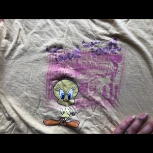 Warner bros vintage tweety bird shirt